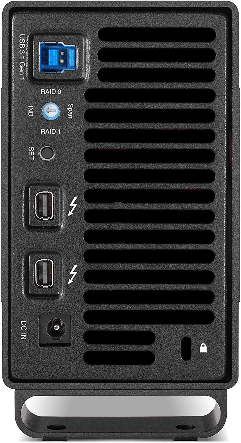 4TB Dual Thunderbolt 2/USB3 Raid Solution Enclosure V55796