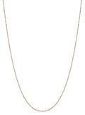 14k Solid Gold Yellow Cable Link Chain Necklace 1.1 Mm 18 Inches M823