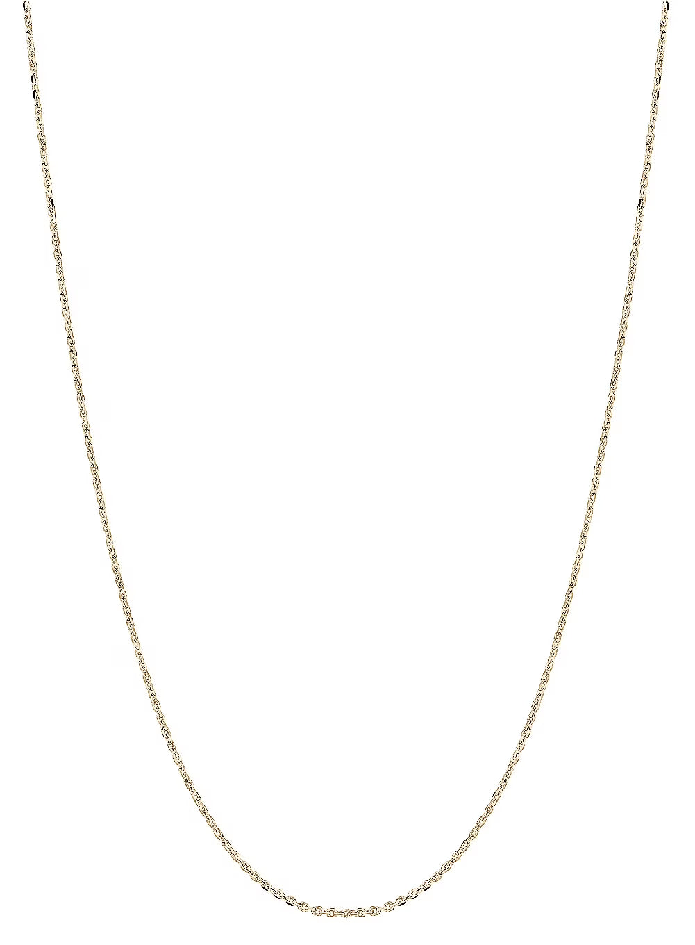 14k Solid Gold Yellow Cable Link Chain Necklace 1.1 Mm 18 Inches M823