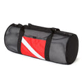 Black & Red Mesh Duffel Bag S48911