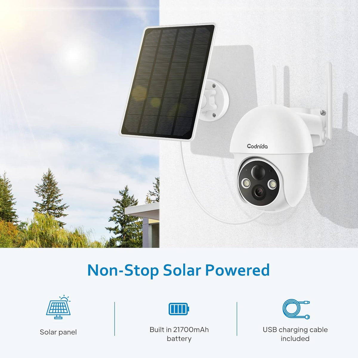 Wireless Outdoor Security Camera with Night Vision N22289