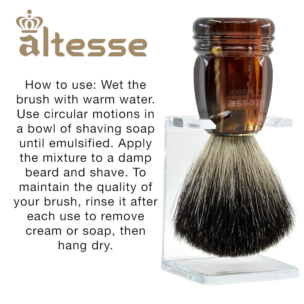 Natural Badger Shaving Brush Pack of 2 Q283