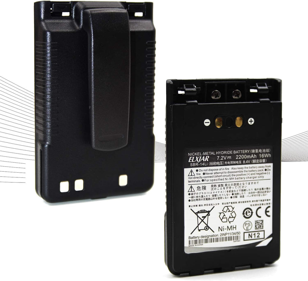(2-Pack) 7.2V SBR-14Li Replacement Battery Pack of 2 V3567