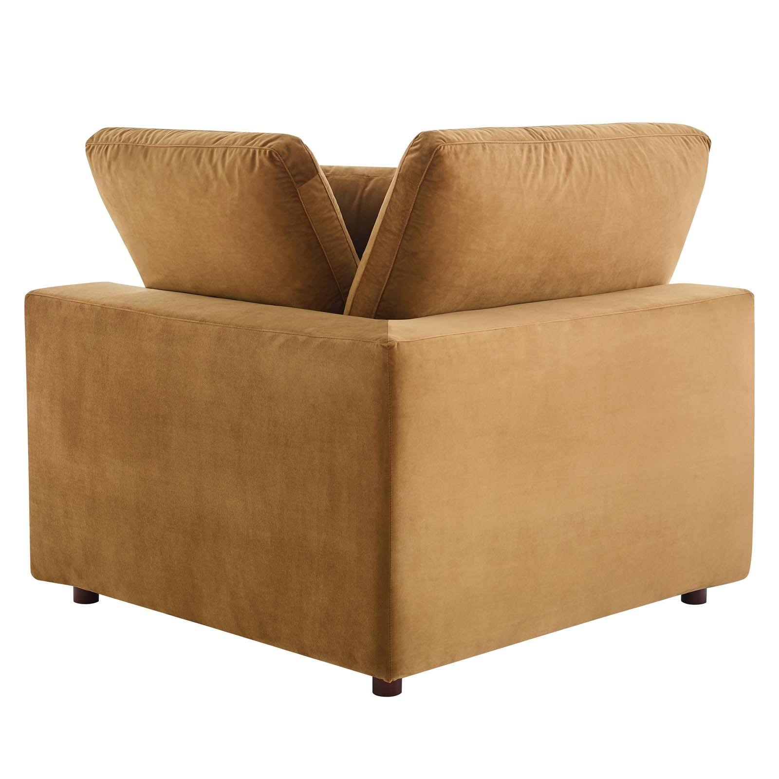 Green Performance Velvet Corner Chair O164