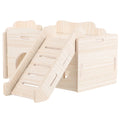 Solid Wood Hamster Hideout Cage O1432
