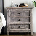 3 Drawer Silver Accent Chest M423