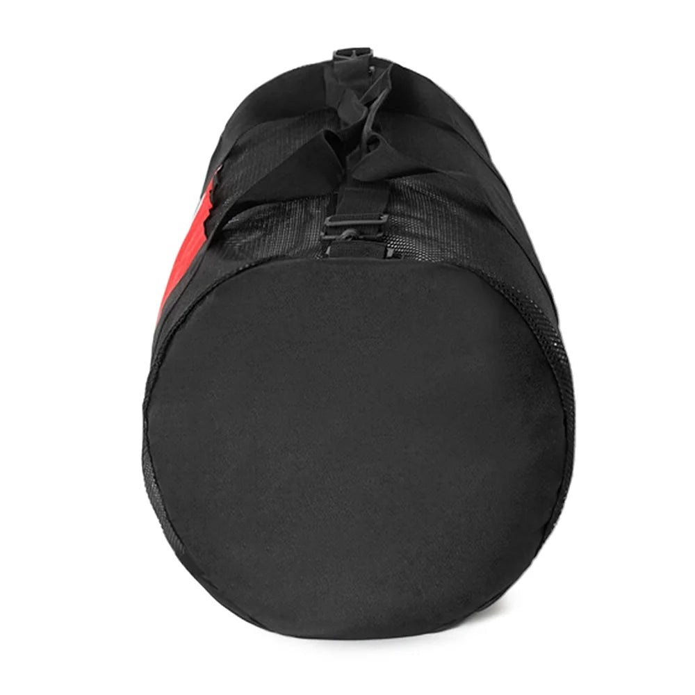 Black & Red Mesh Duffel Bag S48911