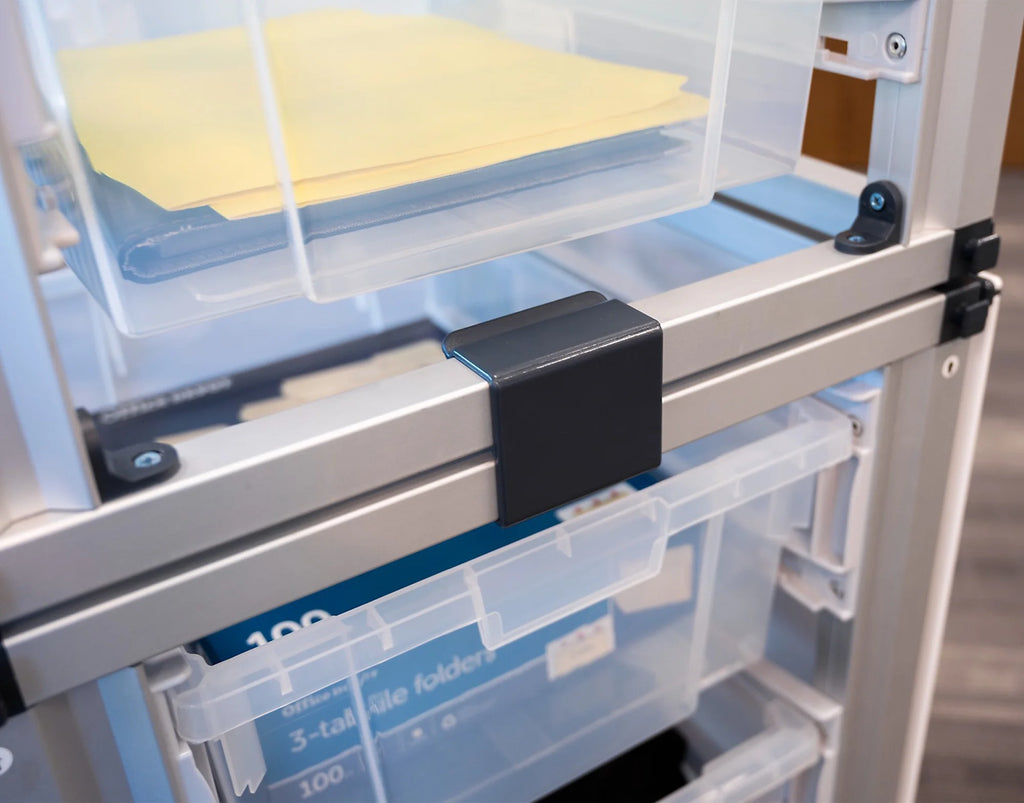 Modular Classroom Storage Cabinet with 12 Clear Bins S17759