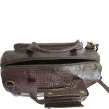 Brown Leather Carry-On Weekend Duffel P55734