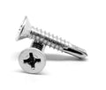 1/4-14 x 4 Self Drilling Screw Phillips Flat Head Undercut #3 Point Low Carbon Steel Zinc Plated H6034
