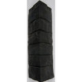 Black Stacked Stone Corner Vinyl Siding D620
