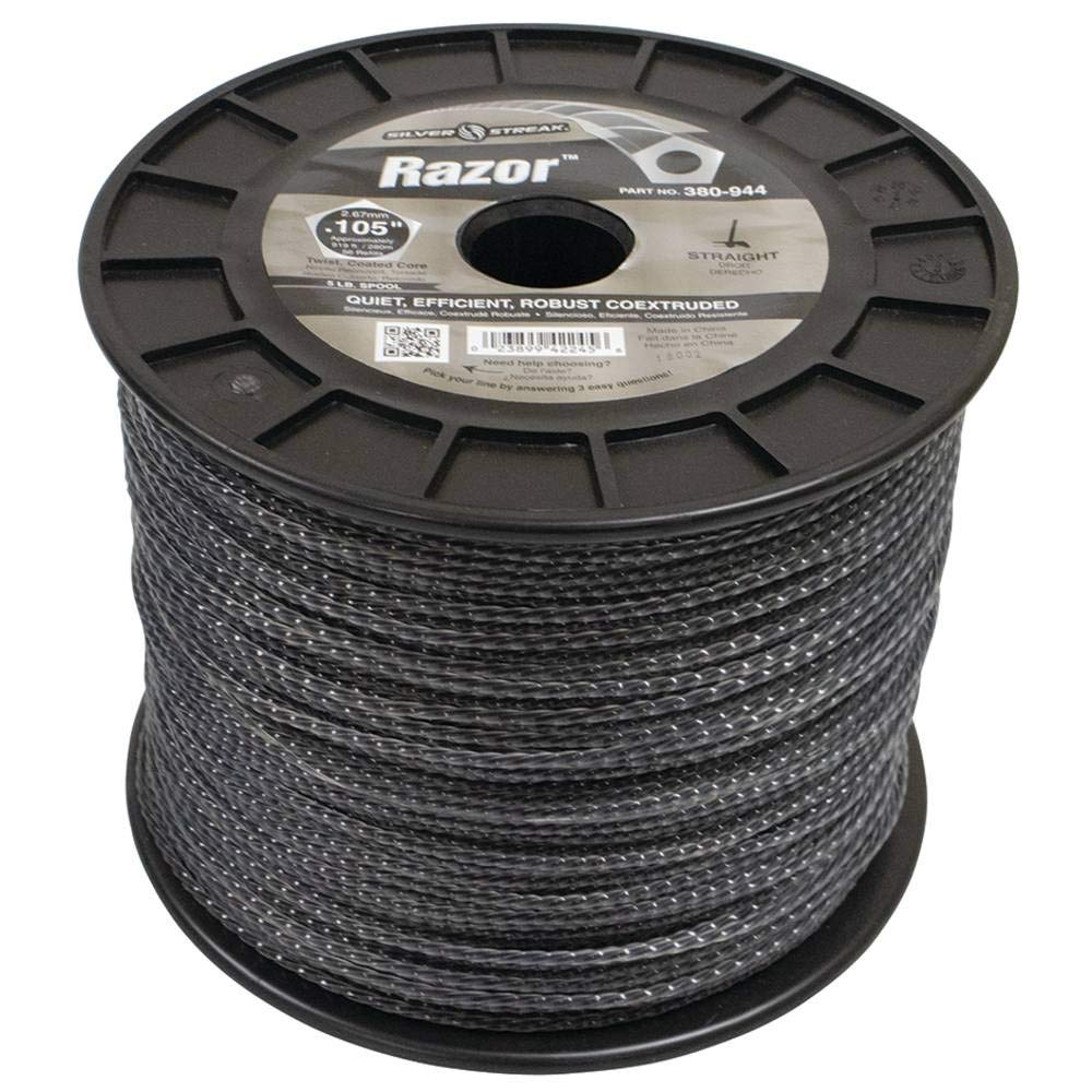 Silver Streak Razor Trimmer Line .105 5 lb. Spool, 1 Pack of 2 J3693