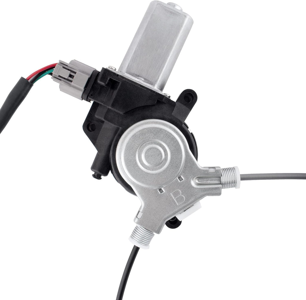 Front Left Driver Side Power Window Regulator with Motor for 2001-2005 Honda Civic 2 Door Coupe, Pack of 2 Z12530