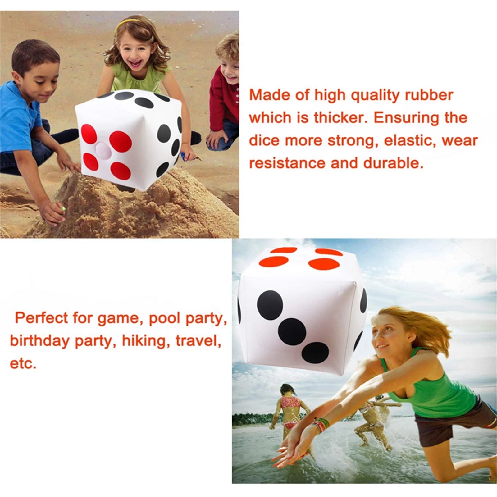 Inflatable Dice Set, 2 Pack Y671