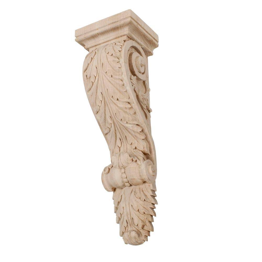 Unfinished Solid Hard Maple Wood Corbel V285