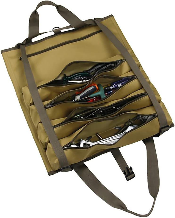 Wrench Roll Up Pouch Tool Organizer Bag with 23 Pockets O833