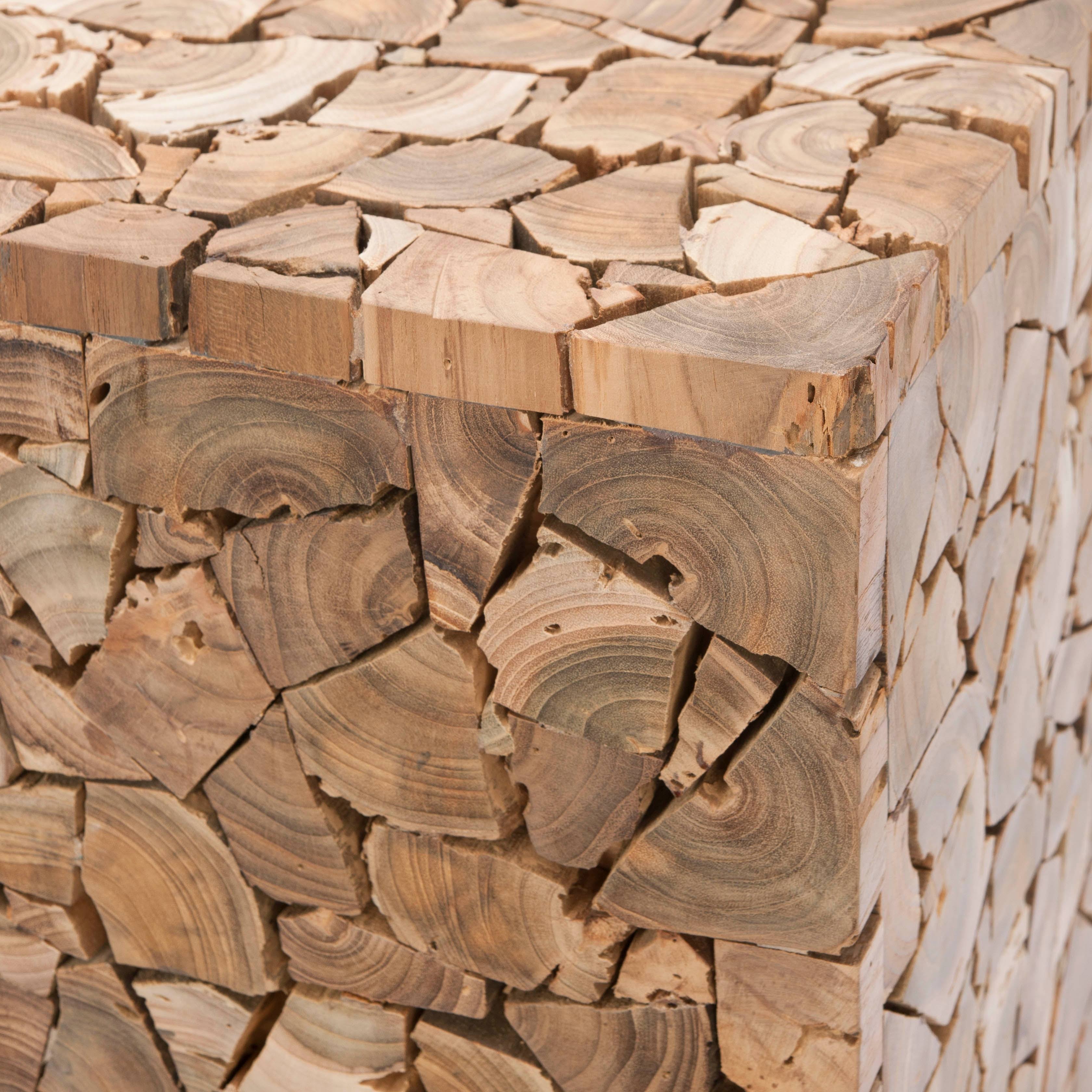 Teak Square Stool O985255