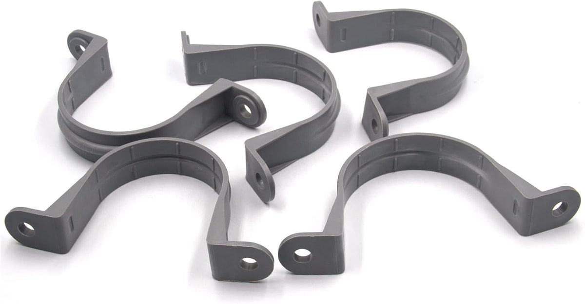 6pcs 1-1/2 Inch PVC Pipe Straps, 2 Holes Plastic Conduit Strap H3464