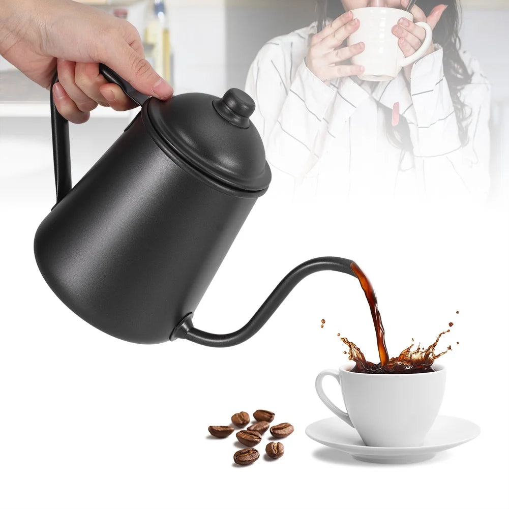 900ml Stainless Steel Black Coffee Pot A510769