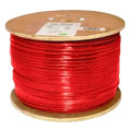 Cat6 Shielded Solid Bare Copper 1000ft Red Bulk Ethernet Cable V9292