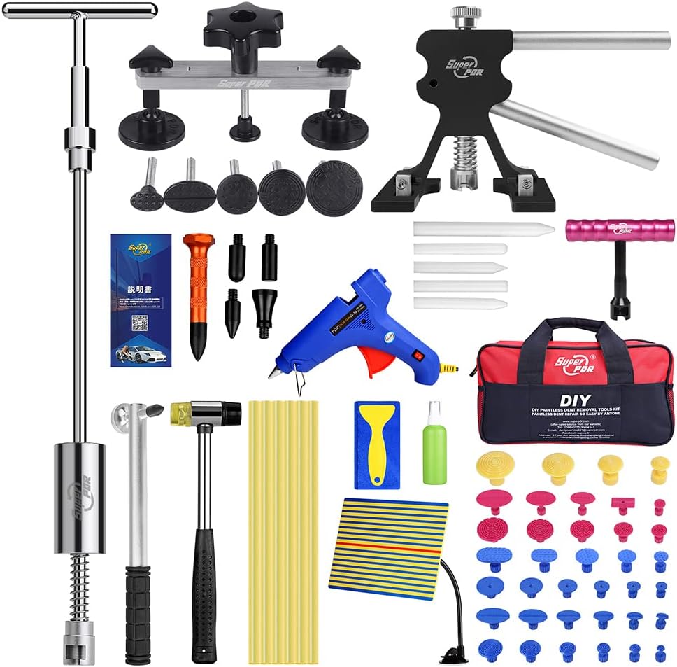 Paintless Dent Repair Kit with Bridge Dent Puller Q545388
