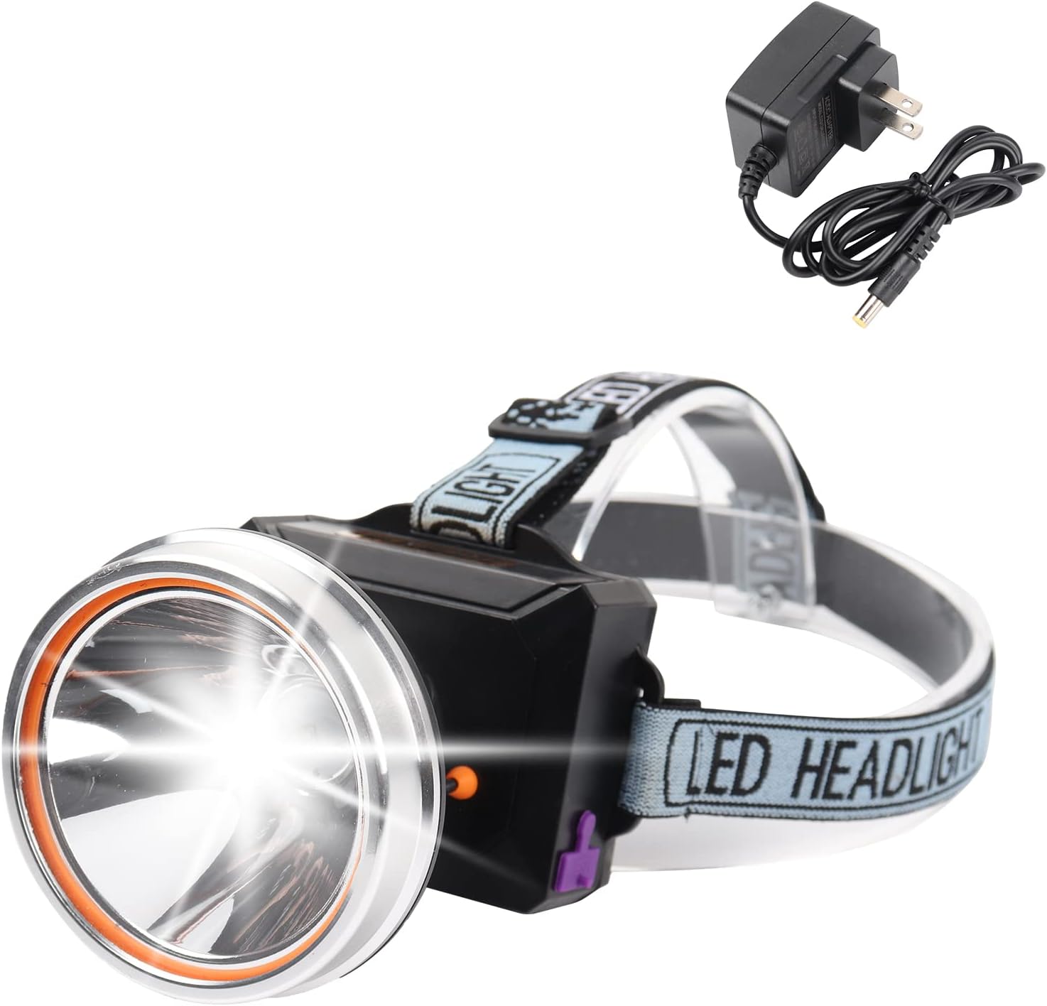 Rechargeable Waterproof Headlamp Flashlight, 3 Modes, Black P21252