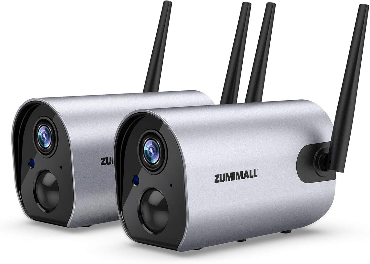 2PCS Rechargeable Battery Powered Wireless Outdoor Security Camera L34283