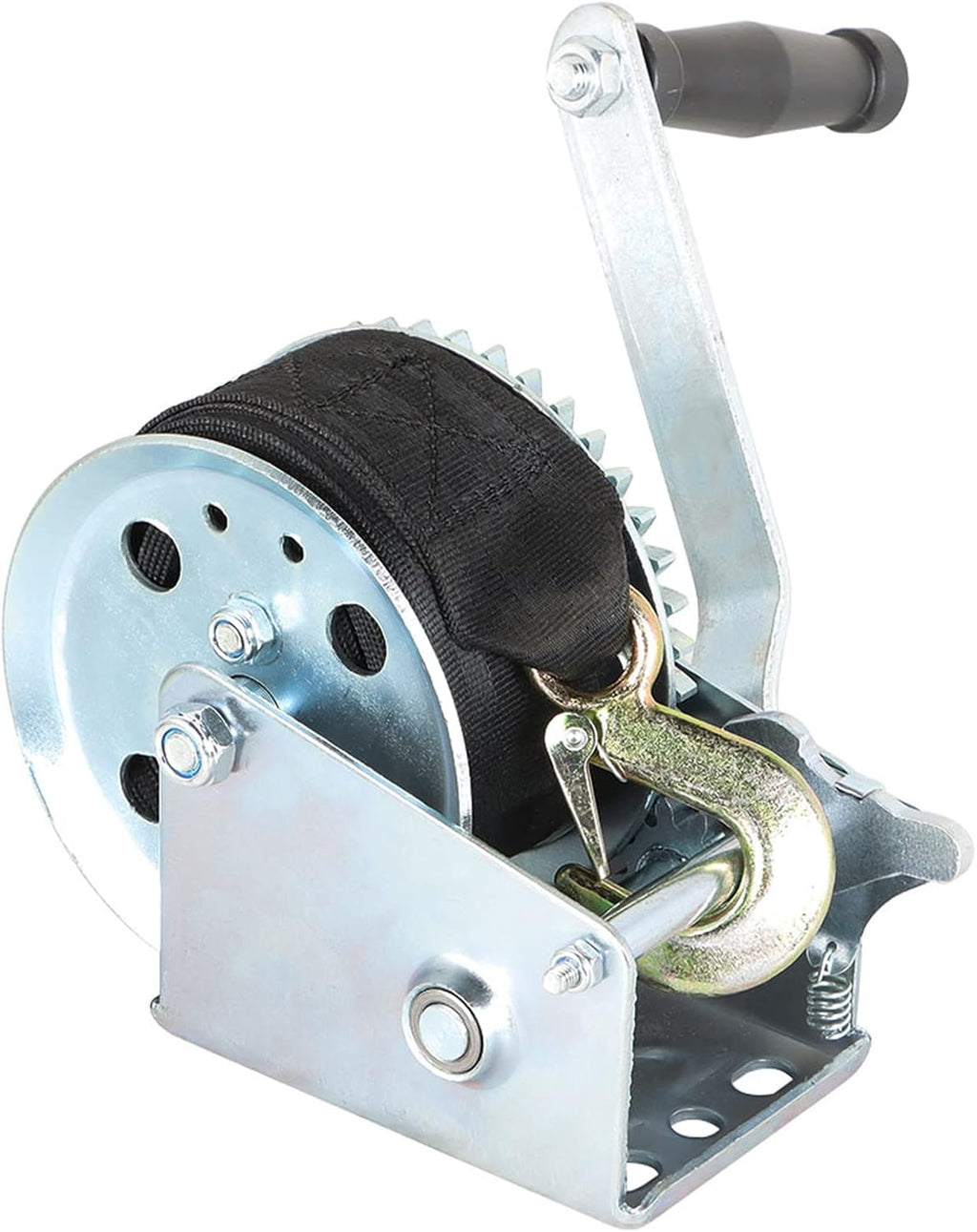Heavy Duty Hand Winch 2000lbs Two-Way Ratchet with 20ft Strap Pack of 2 A511