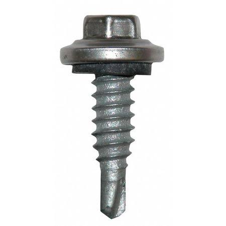 7/8x22 Steel Self Drilling Screw with Hex Washer Head and Climaseal Finish E950882