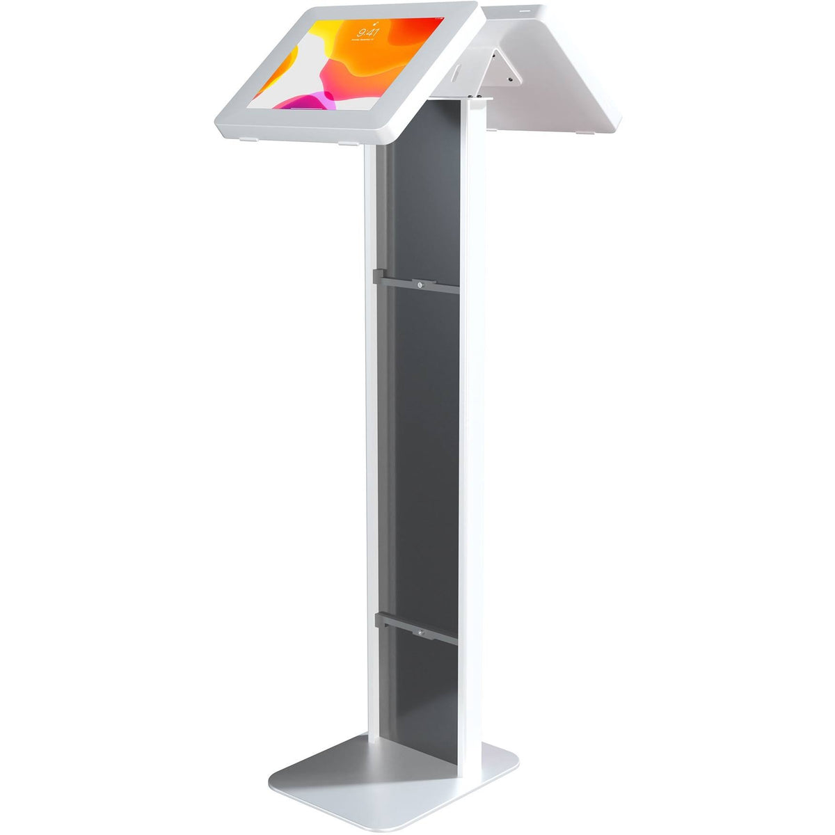 Dual Enclosure Kiosk with Graphic Card Slot for 2 tablets K8929