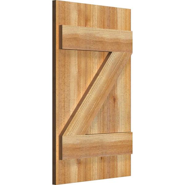 Rough Sawn Western Red Cedar Board-n-Batten Shutters M703854