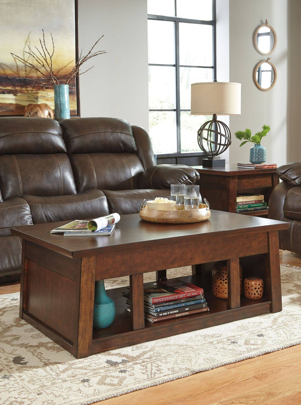 Reddish Brown Sofa Table R6918