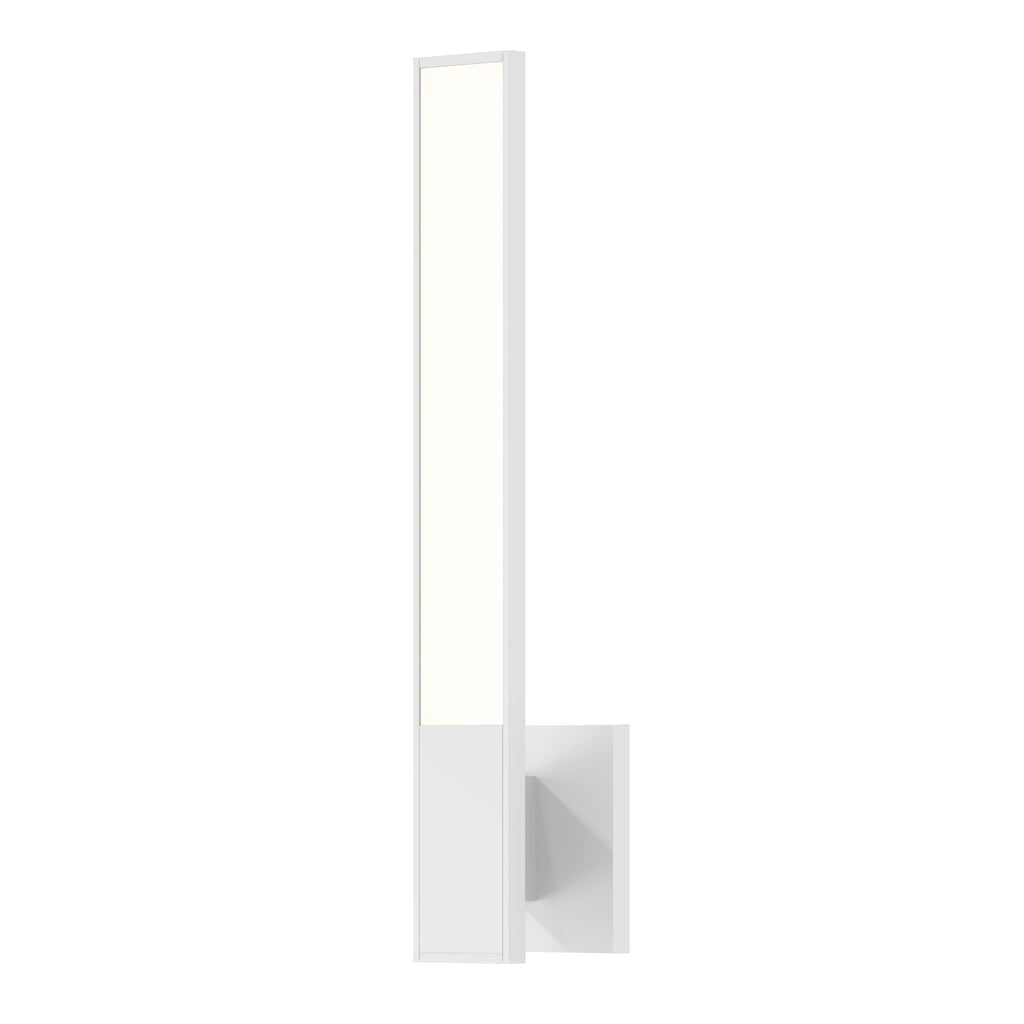 Satin White LED Sconce D170