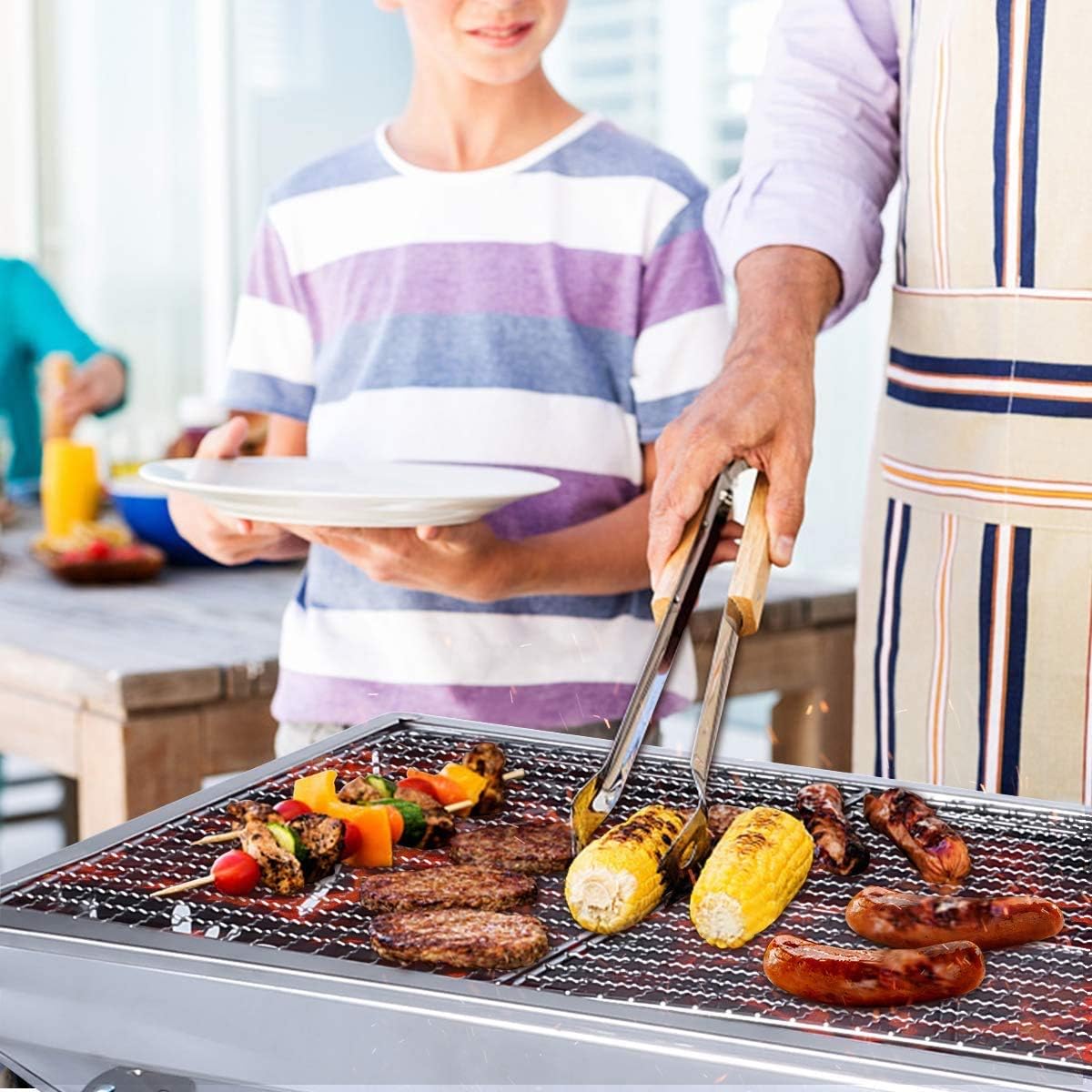 Stainless Steel Folding Portable BBQ Tool Kits (Large) V7942