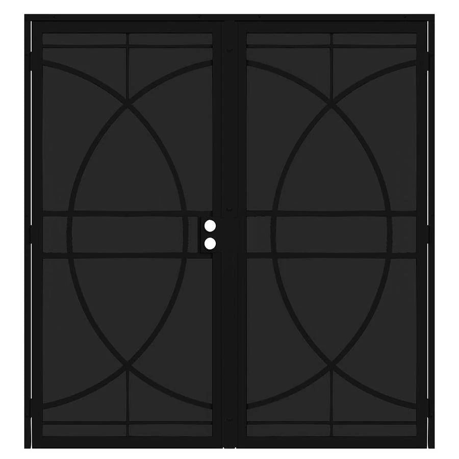 Black Steel Surface Mount Security Door X890