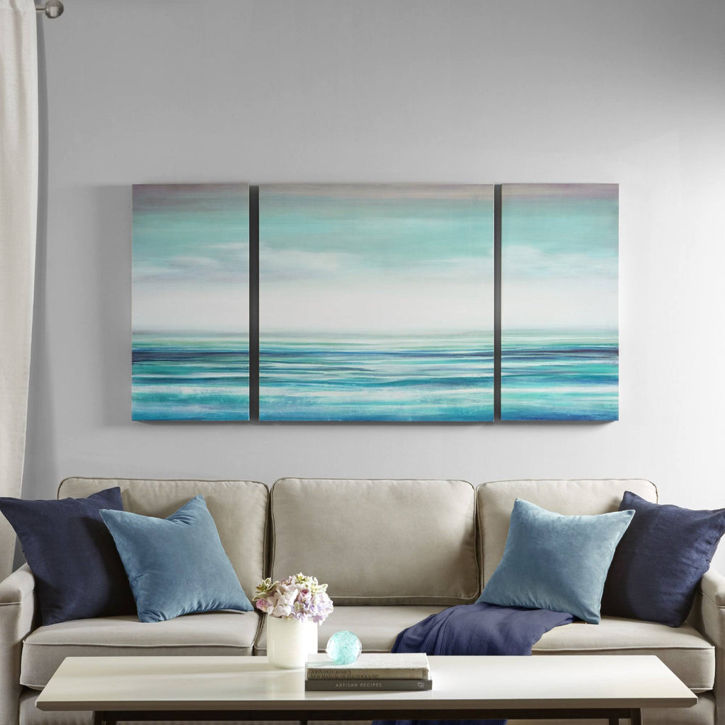 Teal Blue Gel Coat Canvas U5642