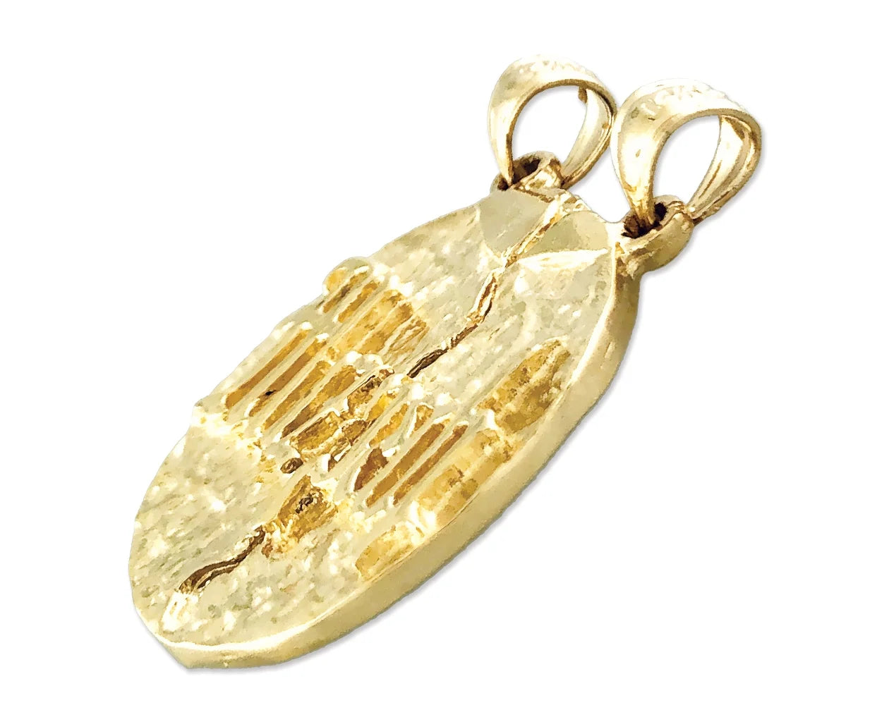14K Gold Breakable Mizpah Coin Pendant V326