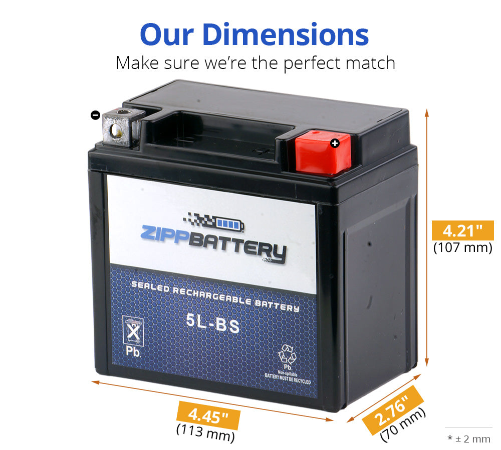 Motorcycle Battery YTX5L-BS H4255