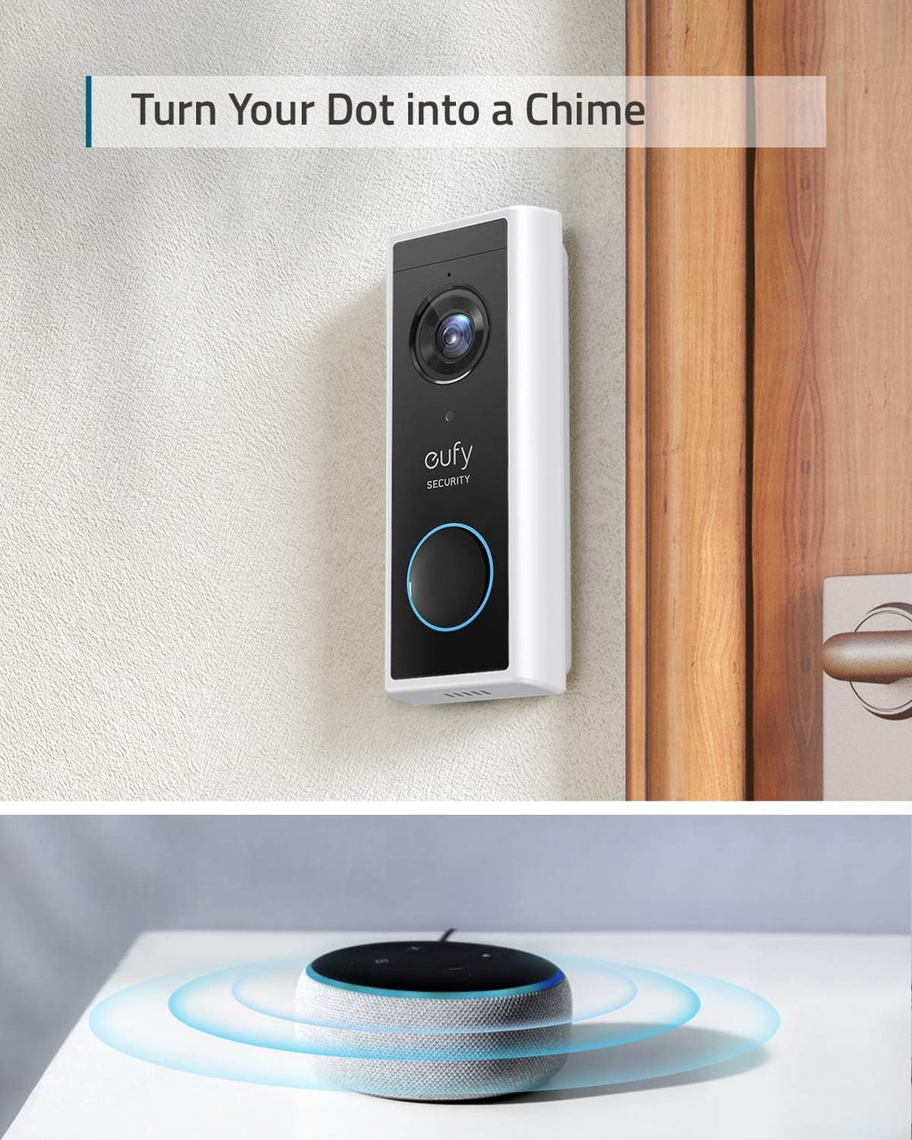 Video Doorbell Kit with 2K Resolution and HomeBase L206018