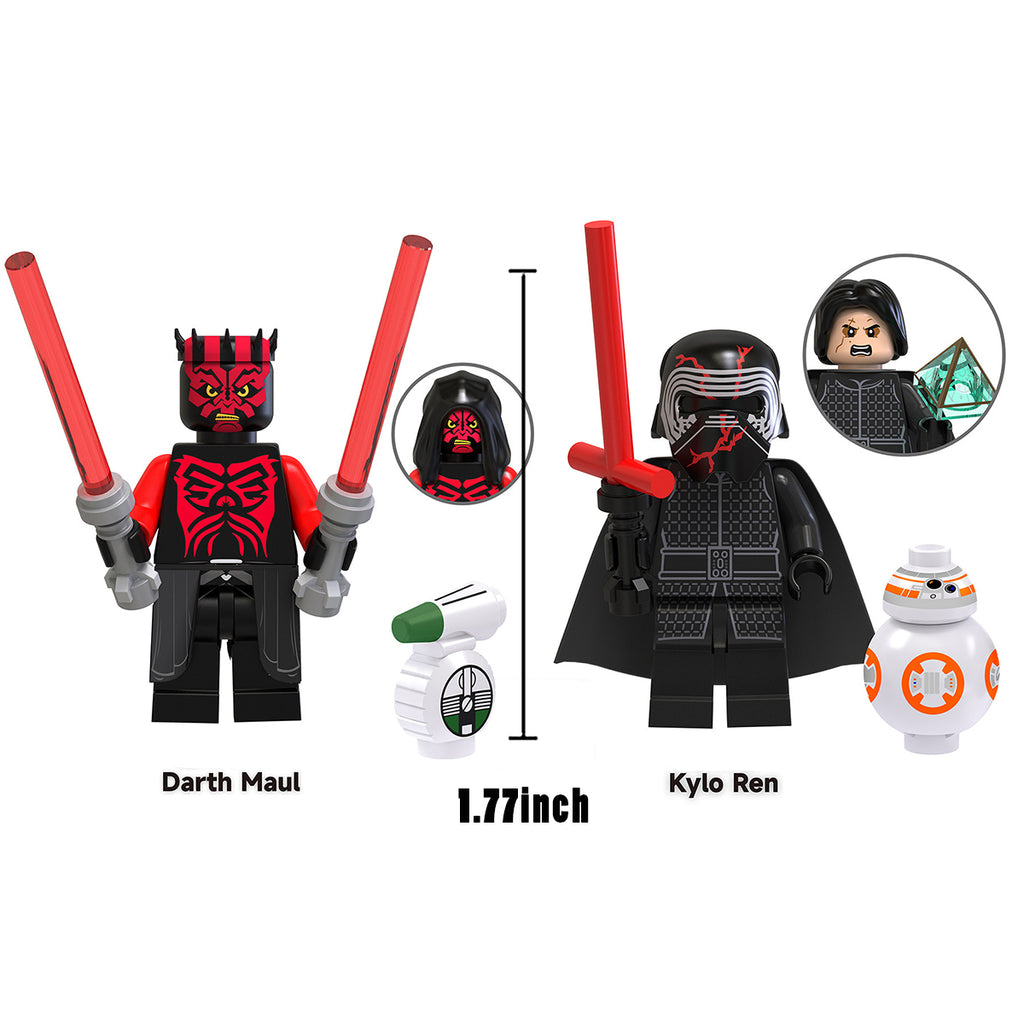 8 Pcs Space Wars Action Figures Building Blocks Toys A109