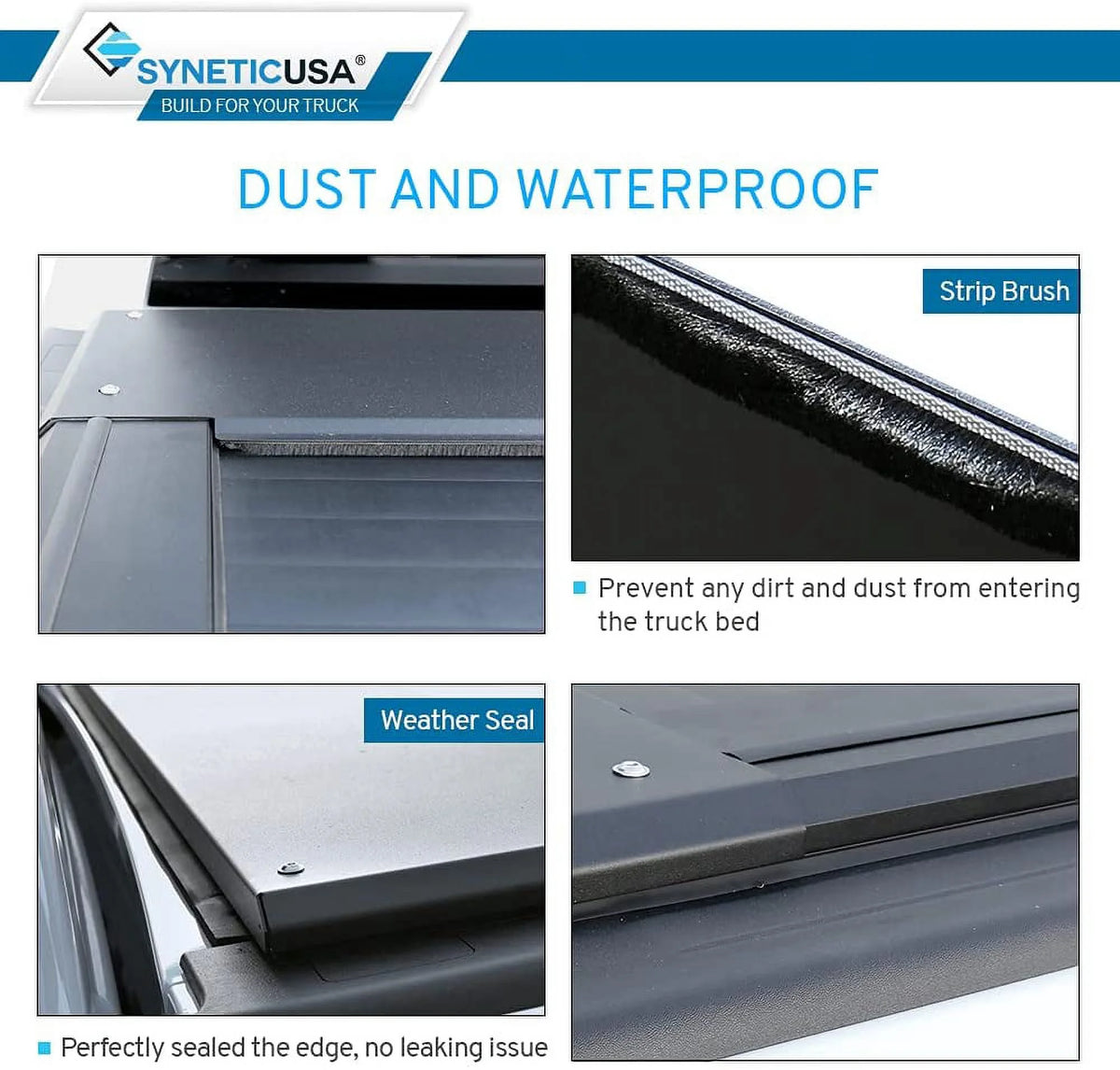 Matte Black Low Profile Aluminum Tonneau Cover Z25759
