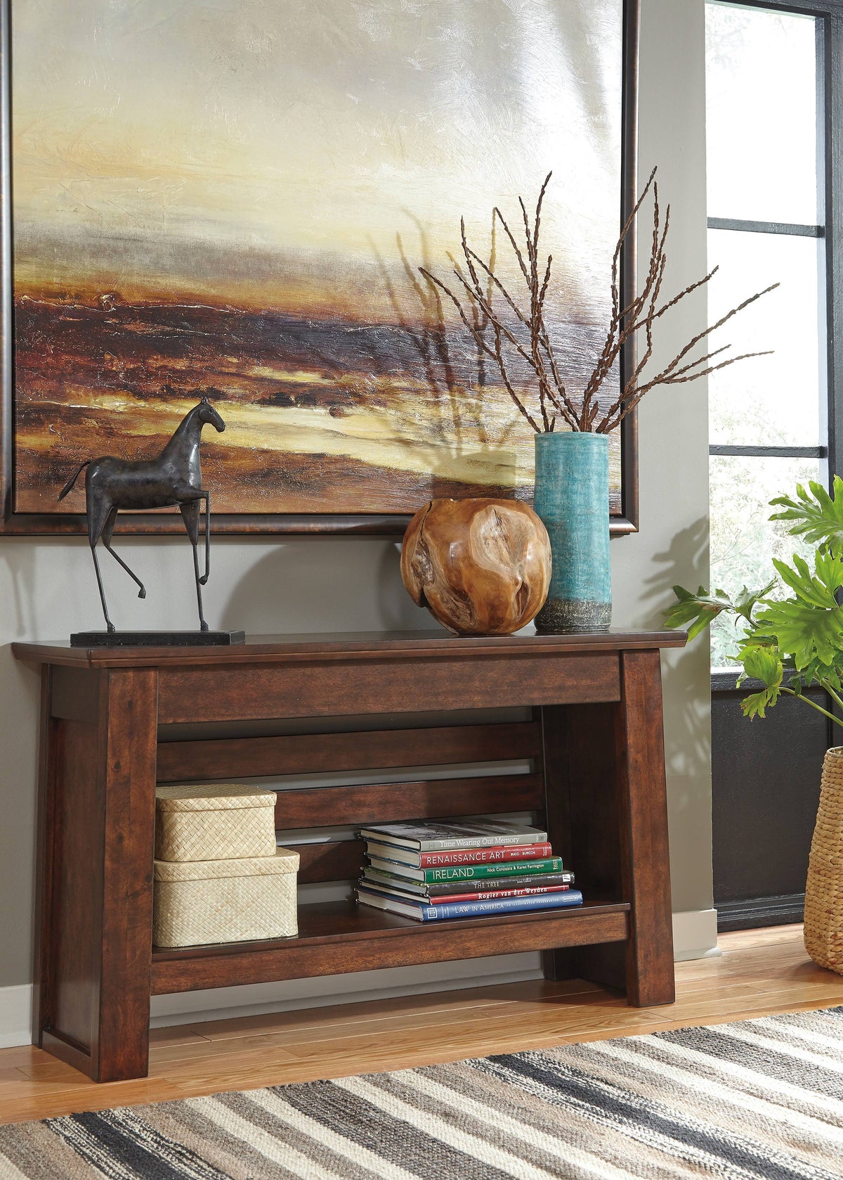 Reddish Brown Sofa Table R6918