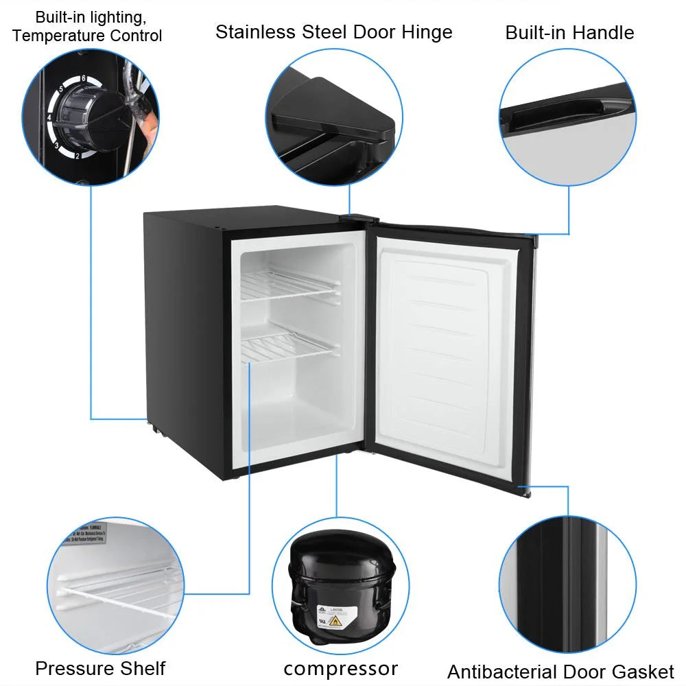 Stainless Steel Single Door Upright Freezer V841