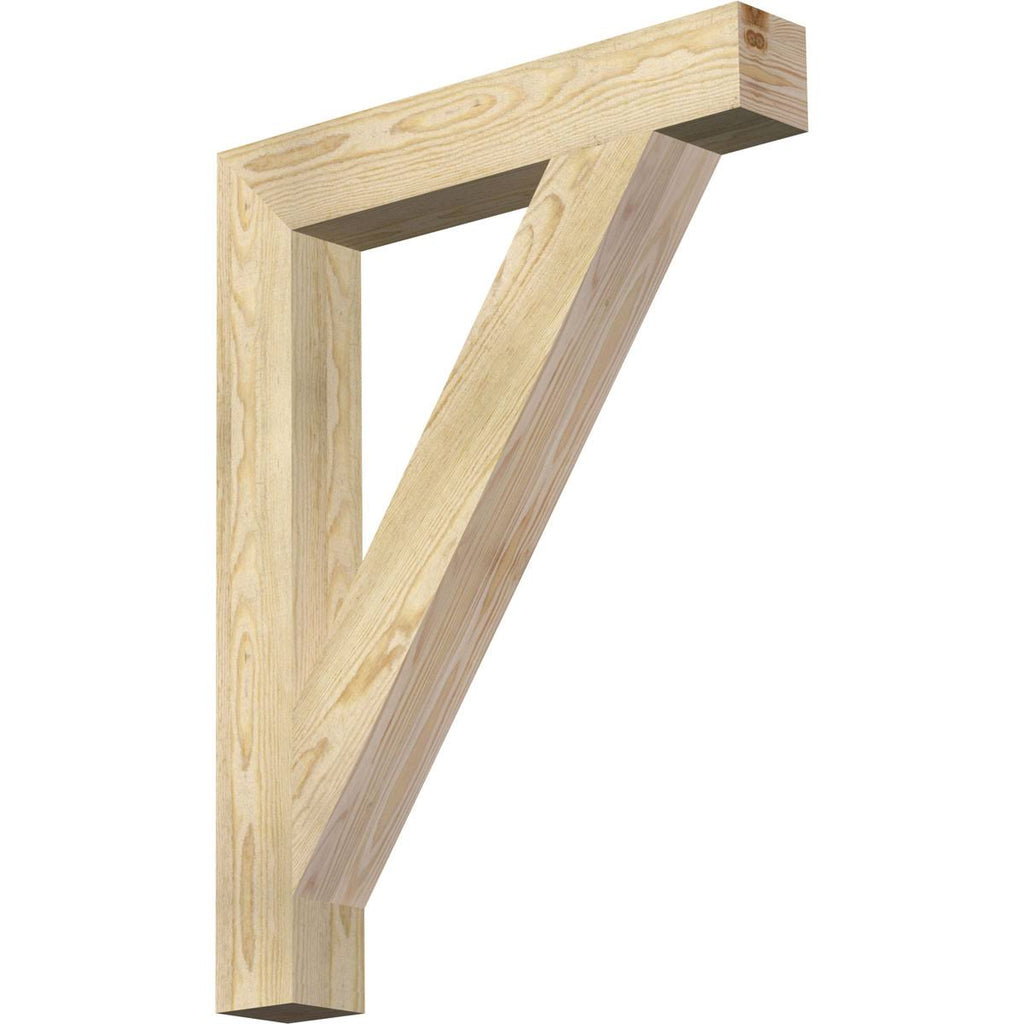 Traditional Block Rough Sawn Douglas Fir Bracket W832509