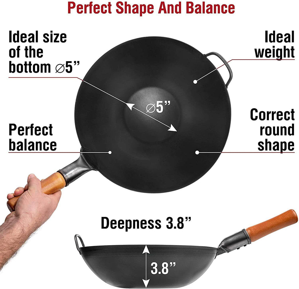 Carbon Steel Wok Pan Y848903