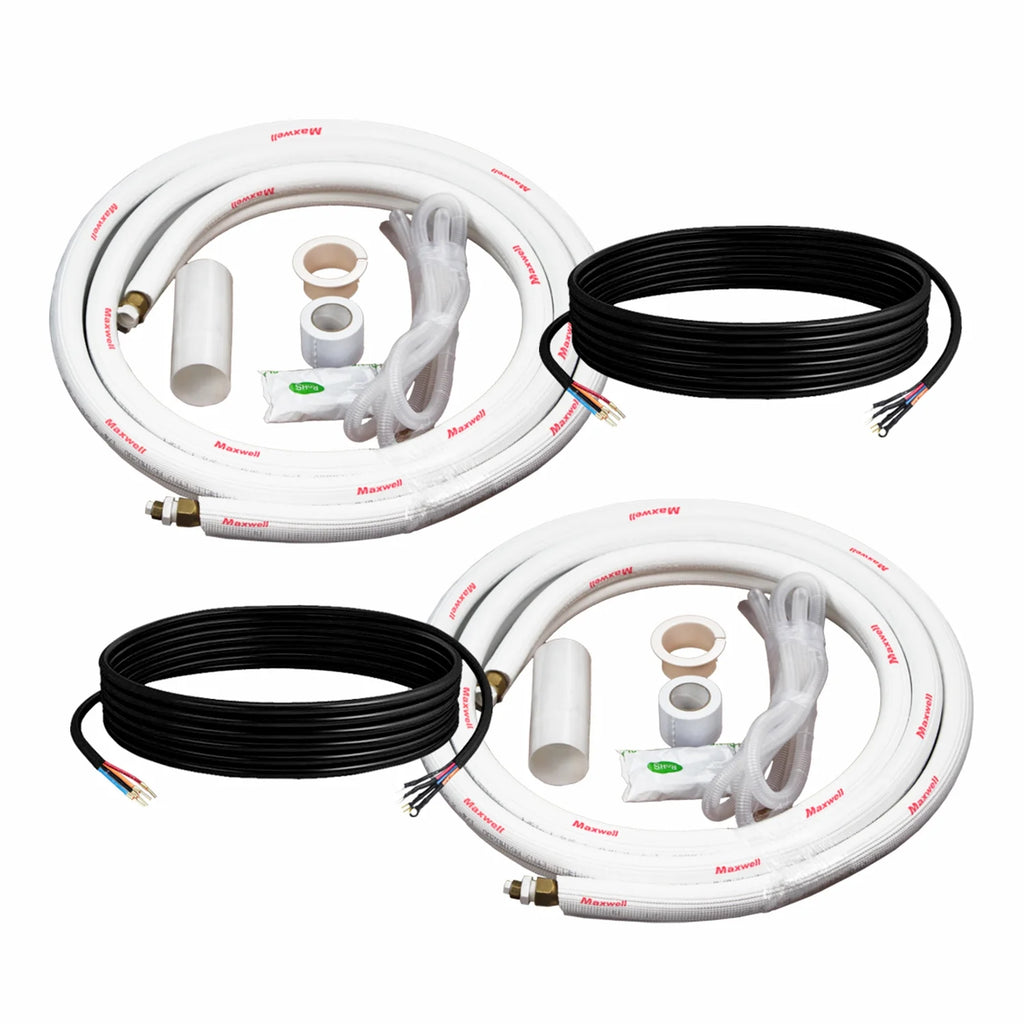 2-Zone Mini Split Air Conditioner Heat Pump System with 15 ft. Installation Kit and Wall Bracket T223