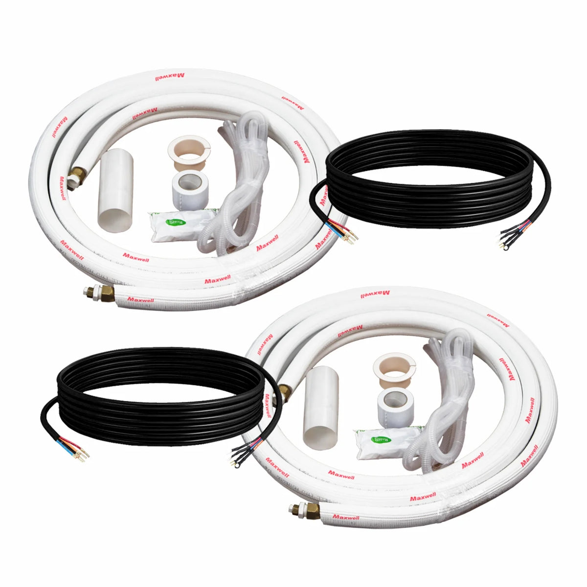2-Zone Mini Split Air Conditioner Heat Pump System with 15 ft. Installation Kit and Wall Bracket T223