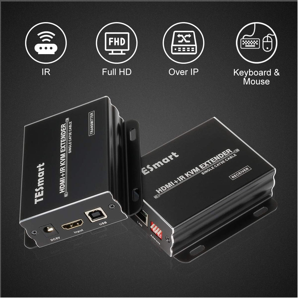 1080P HDMI KVM Extender over Cat5e Cat6 with IR Pass Through H171419