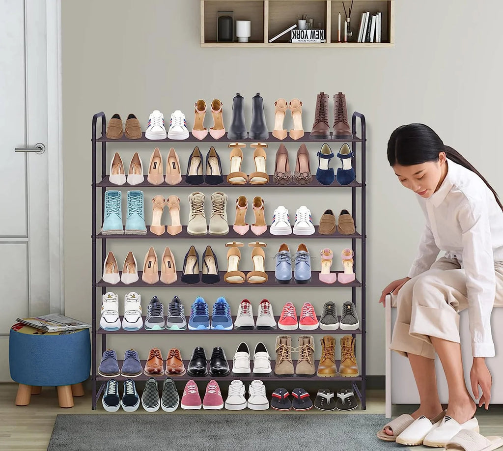 Bronze 6 Tier Metal Shoe Rack O865