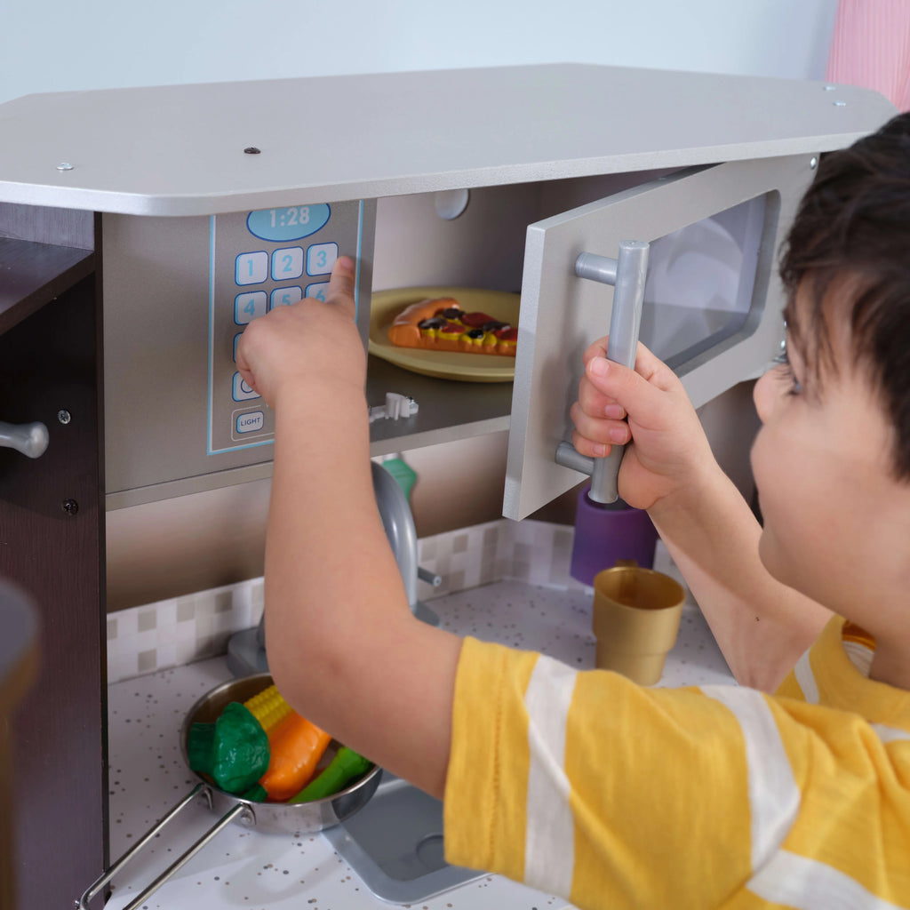 Espresso Corner Play Kitchen with Lights & Sounds P98362